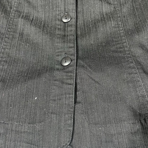 Koret Black Jean Jacket Women's Button Up 3/4 Sleeve Stretch Sz XL - Picture 3 of 10